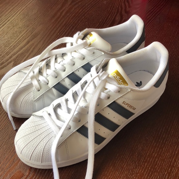 Adidas Superstar Shoes White & Grey - Picture 3 of 3